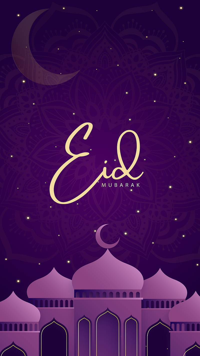 Eid mubarak, Arab, Islam, Muslim, Ramadam Mubarak, Ramadam kareem, Ramadan, happy, moon, HD phone wallpaper