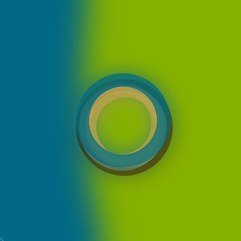 Round, android, blue, electronica, green, minimal, p30 pro, s10, s20, HD phone wallpaper
