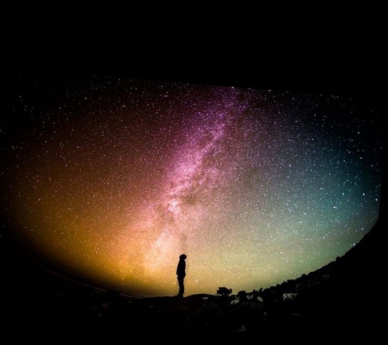 Infinito , infinity, night, sky, stars, HD wallpaper
