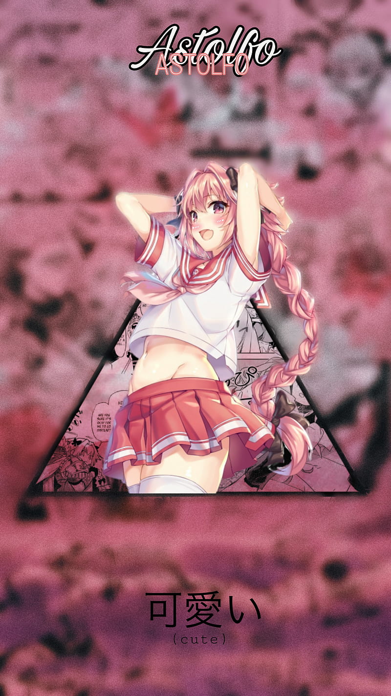 Astolfo, anime, fate, pink, trap, HD phone wallpaper