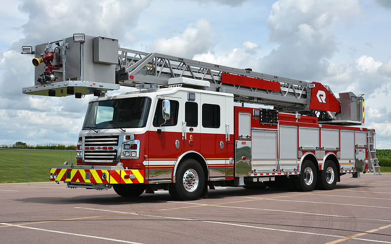 Rosenbauer, modern fire truck, airport, International fire trucks, Fire fighting vehicles, Emergency, fire fighting, fire truck, HD wallpaper
