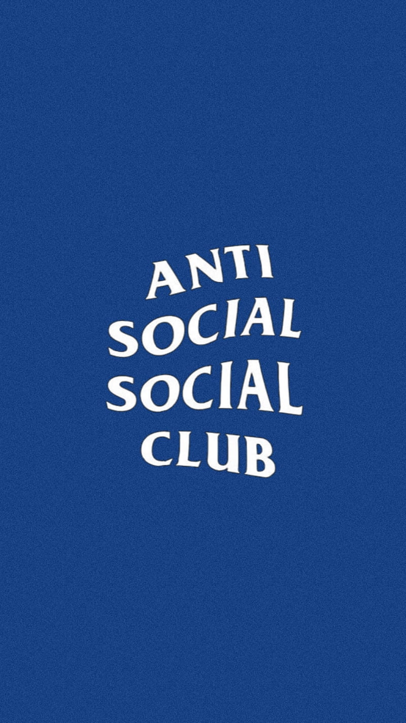 ASSC Dark Blue, anti social social club, blue, HD phone wallpaper | Peakpx