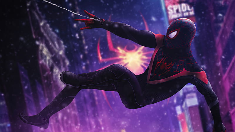 Spider Man Miles Morales 2020, spiderman, superheroes, artwork, artist, artstation, HD wallpaper