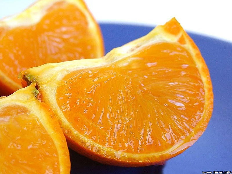 Juicy Oranges, fruit, orange segments, juicy, HD wallpaper