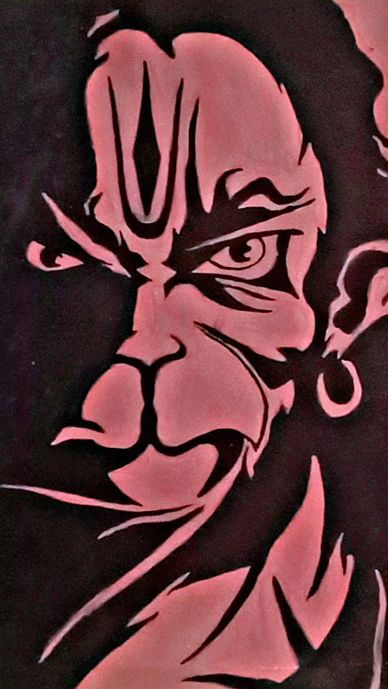 Hanuman artby me, angry, bajrangbali, handmade, painting, ram, HD phone  wallpaper | Peakpx