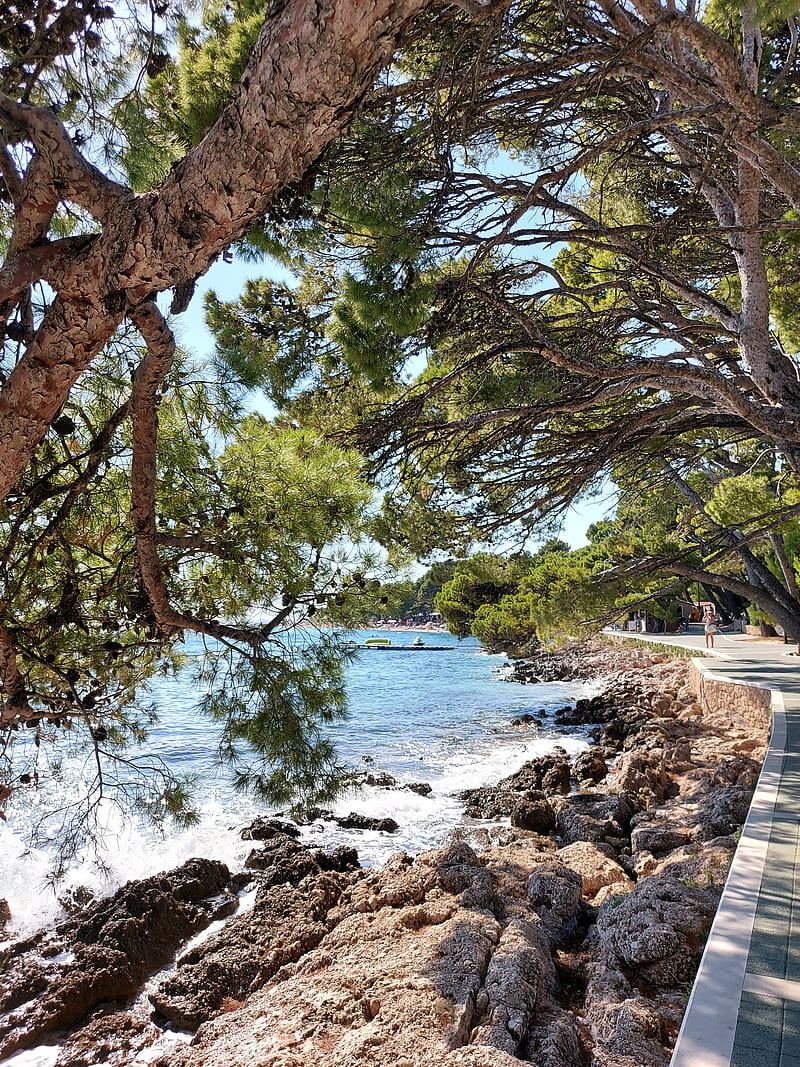 BrelaCroatia, beach, brela, croatia, sea, sunshine, HD phone wallpaper ...