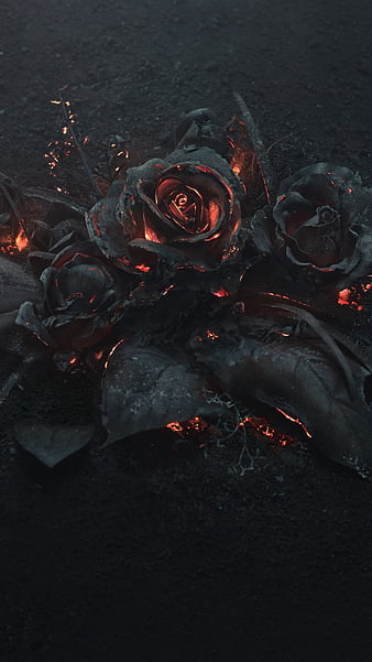 Premium Photo  Heartbroken concept by spectacular burning rose digital art  3d illustration