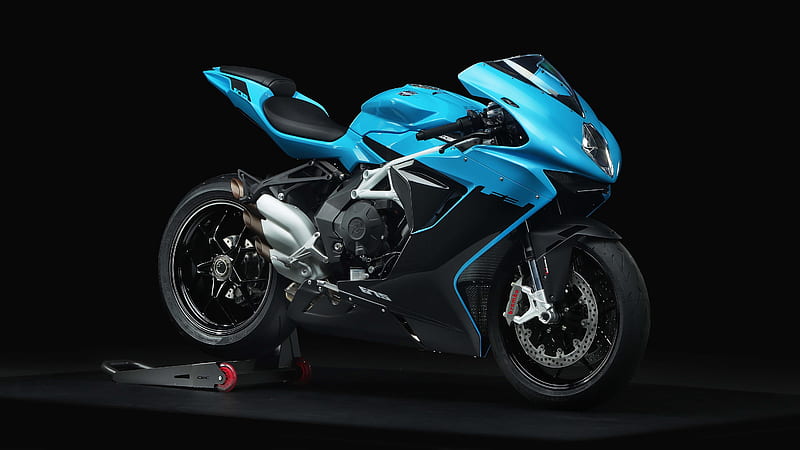 mv agusta f3 675, blue, sport motorcycle, Vehicle, HD wallpaper