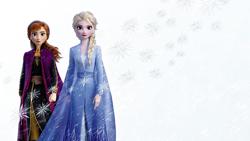 Frozen 2 (2019), poster, annie, fantasy, movie, elsa, sister, frozen 2, disney, snow queen, HD wallpaper