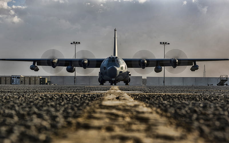 Lockheed MC-130 Combat Talon runway, aircraft landing, US Air Force, Lockheed MC-130, cargo airplanes, US Army, Lockheed, HD wallpaper