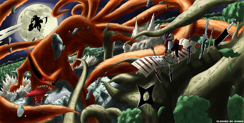 Madara Uchiha Photo: madara vs the first hokage