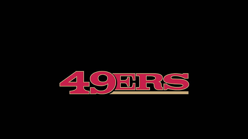 49ERS Letters With Black Background 49ERS, HD wallpaper