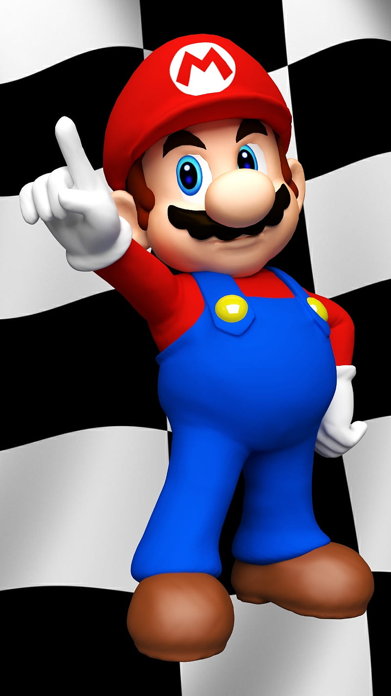Mario bros, checker, HD phone wallpaper