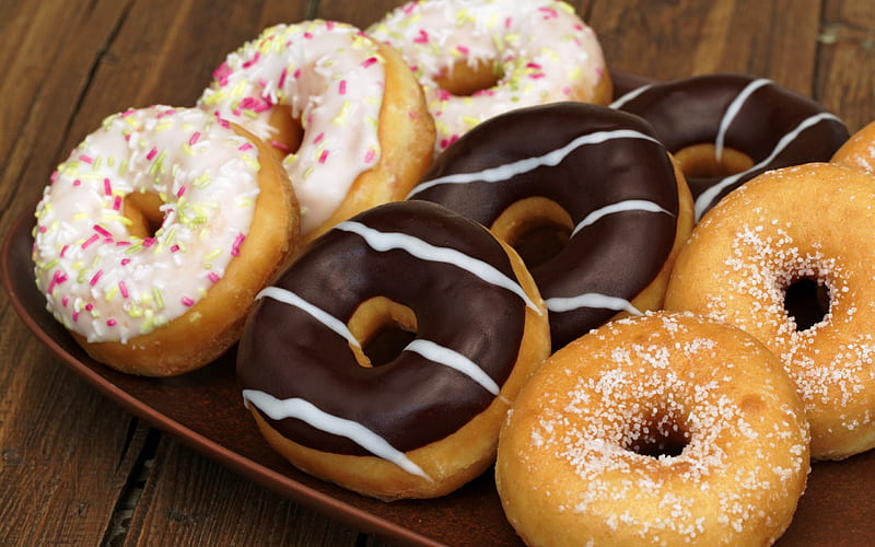 tasty donuts, delicious, sweets, donuts, beautiful donut, cookies, yummy tasty, SkyPhoenixX1, HD wallpaper
