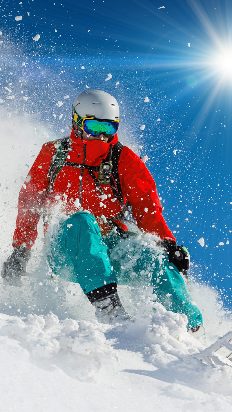Skiing , sport, snow, winter, HD phone wallpaper