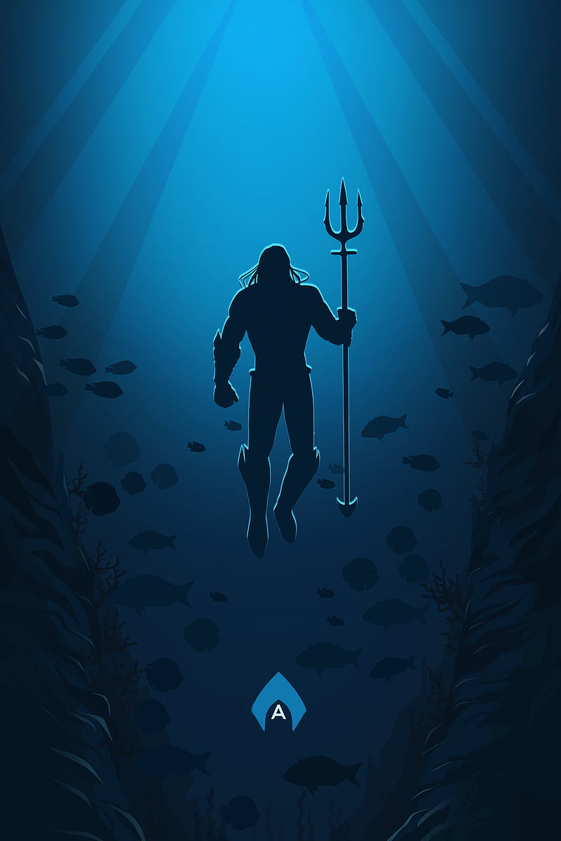 Aquaman Minimalist Poster, HD phone wallpaper