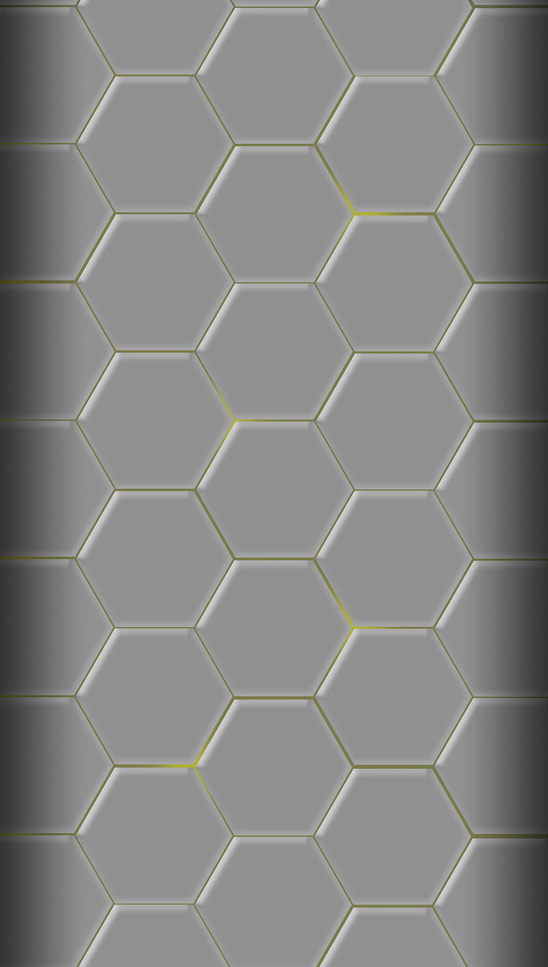 Hive, beehive, desenho, gris, metal, polygon, yellow, HD phone wallpaper