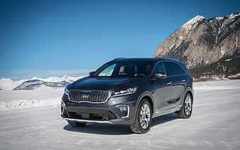 Kia Sorento, winter, 2019 cars, offroad, 2019 Kia Sorento, crossovers, new Sorento, Kia, HD wallpaper