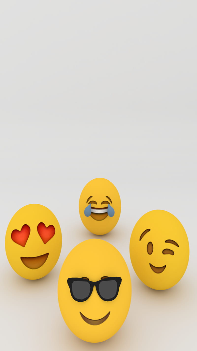 Emoji, good, smiles, good mornig, love forever, love, faces, luck, siempre, 3d, HD phone wallpaper
