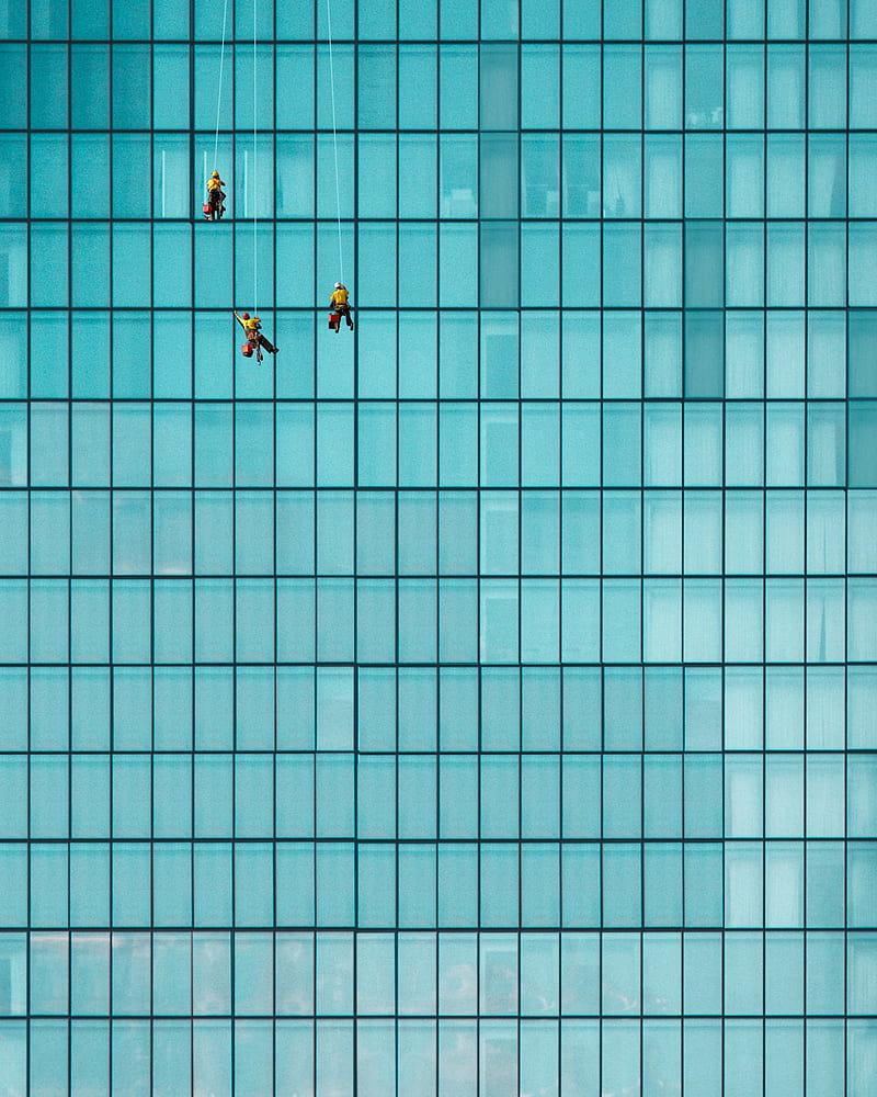 Three Men Cleaning Windows Hd Phone Wallpaper Peakpx