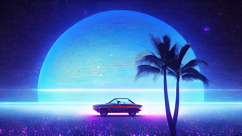 Retro Dream, retrowave, artist, artwork, digital-art, deviantart, HD ...