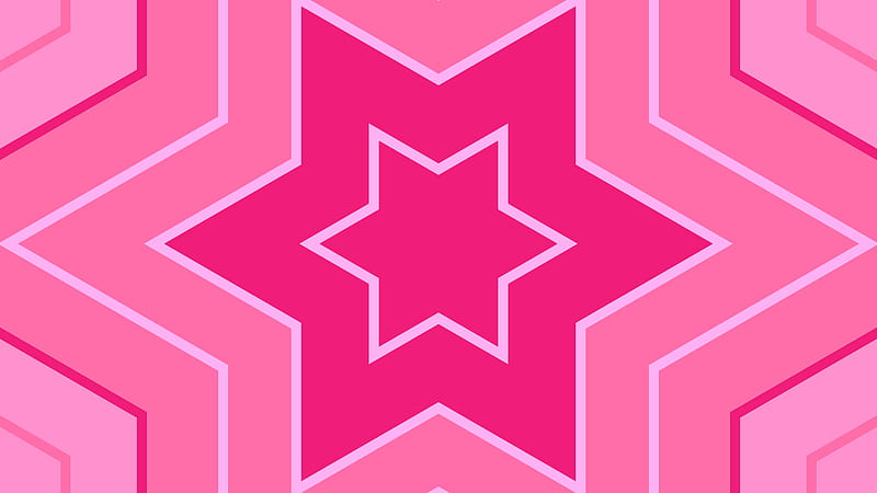 Abstract, Pink, Pattern, Shapes, Kaleidoscope, Star, HD wallpaper