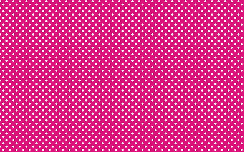 Pattern, dot, texture, white, pink, HD wallpaper