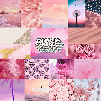 Download Classy Aesthetic Pink Collage Wallpaper  Wallpaperscom