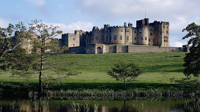 Northumberland Castle ireland, england, castles nature, scotland, scene, landscape, HD wallpaper