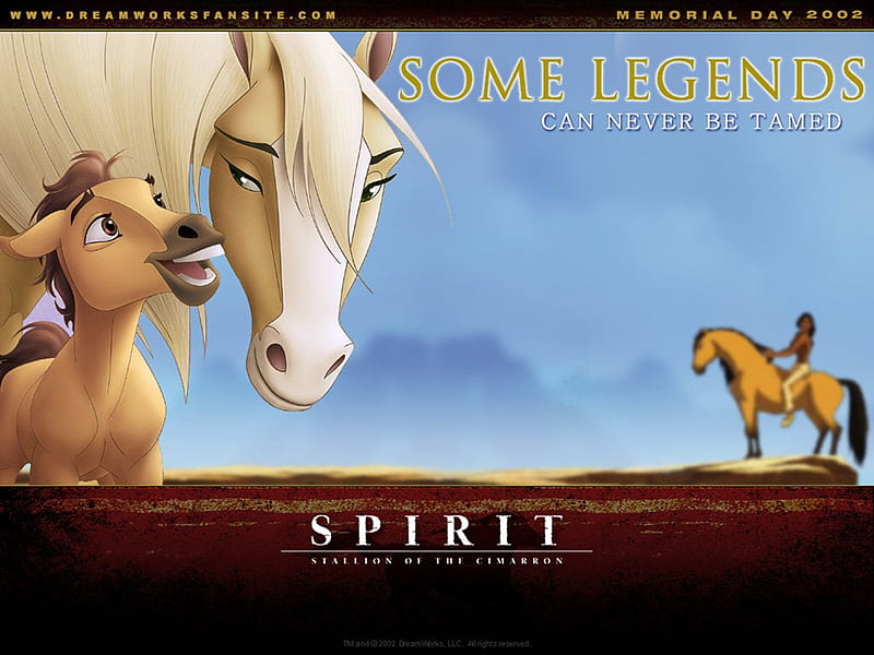 Some Legends Can Never Be Tamed, comic, movie, animals, horses, HD wallpaper