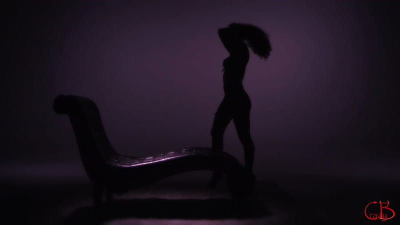 Sexy Silhouette, Purple, Beauty, Sexy, Silhouette, Female, Shadow, HD wallpaper