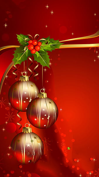 HD red and gold christmas wallpapers | Peakpx