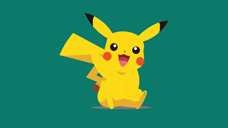 Pikachu In Green Background Pikachu, HD wallpaper