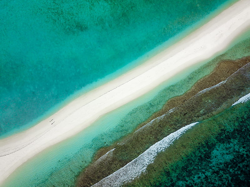 Aerial View Coast , aerial, coast, nature, drone-view, HD wallpaper