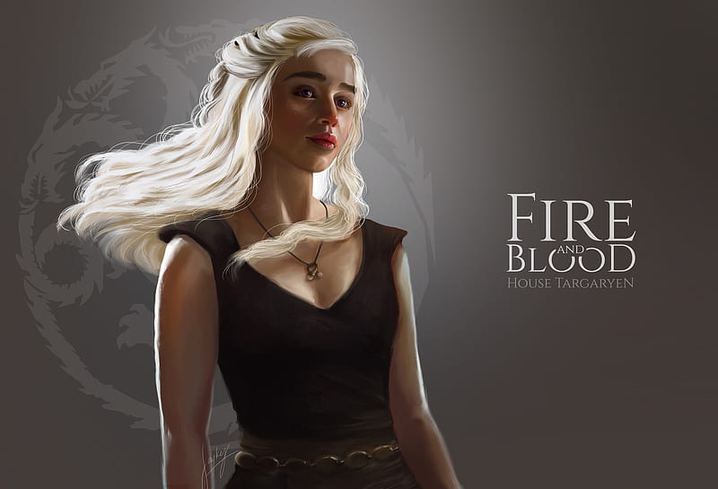 Daenerys Targaryen Fan Art, game-of-thrones-season-8, daenerys-targaryen, game-of-thrones, tv-shows, artist, artwork, digital-art, artstation, HD wallpaper