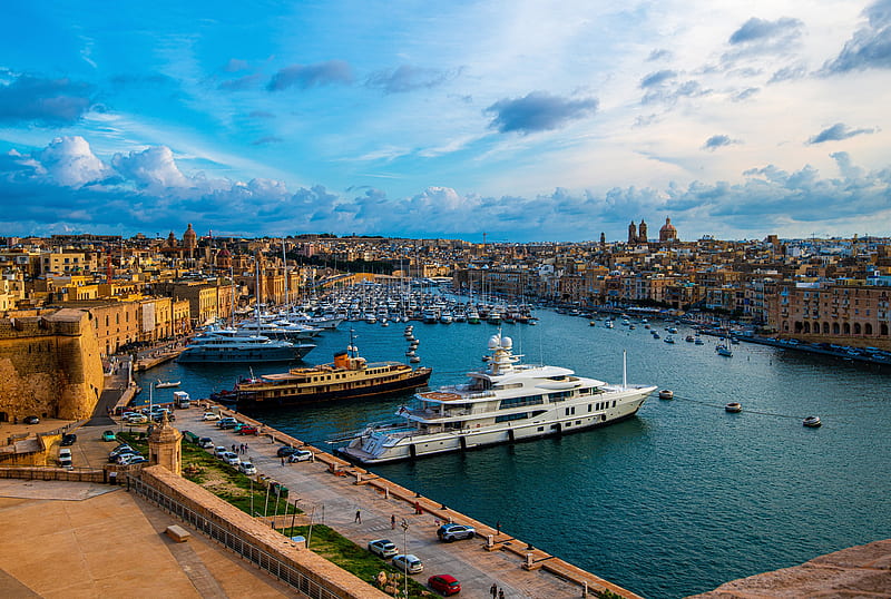 Man Made, Harbor, Malta, HD wallpaper