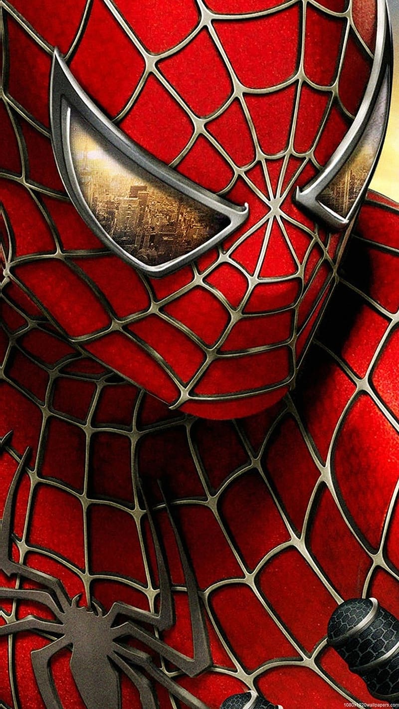 Spider Man, Face Closeup, marvel, superhero, HD phone wallpaper