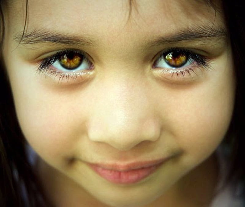 Heavenly Eyes, Heavenly, Brown, Child, Eyes, HD wallpaper