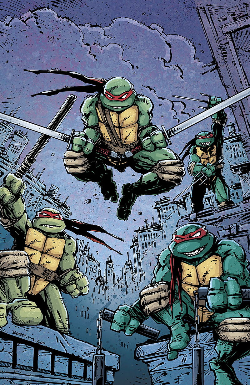 Teenage Mutant Ninja Turtles, IDW, comics, Kevin Eastman, HD phone wallpaper