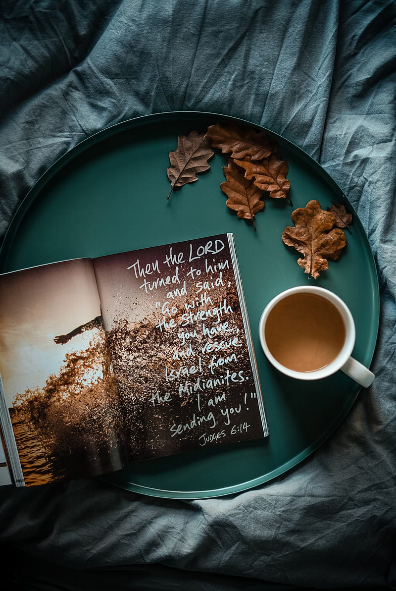flat lay graphy of cup and book, HD phone wallpaper