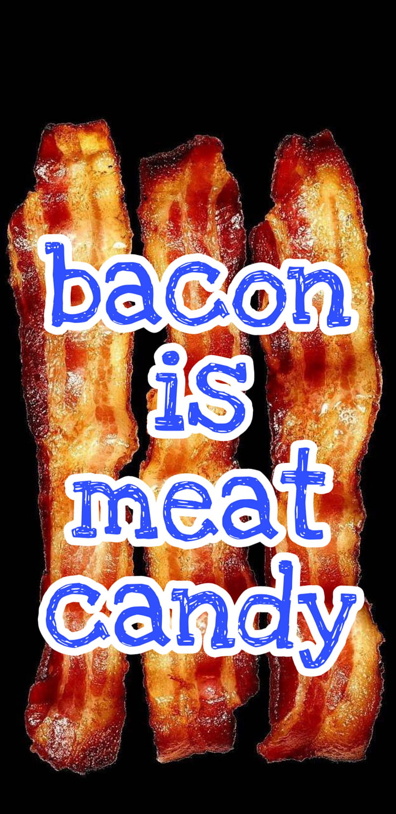 bacon means love, meat, candy, pork, breakfast, goodness, oink, pig, true, HD phone wallpaper