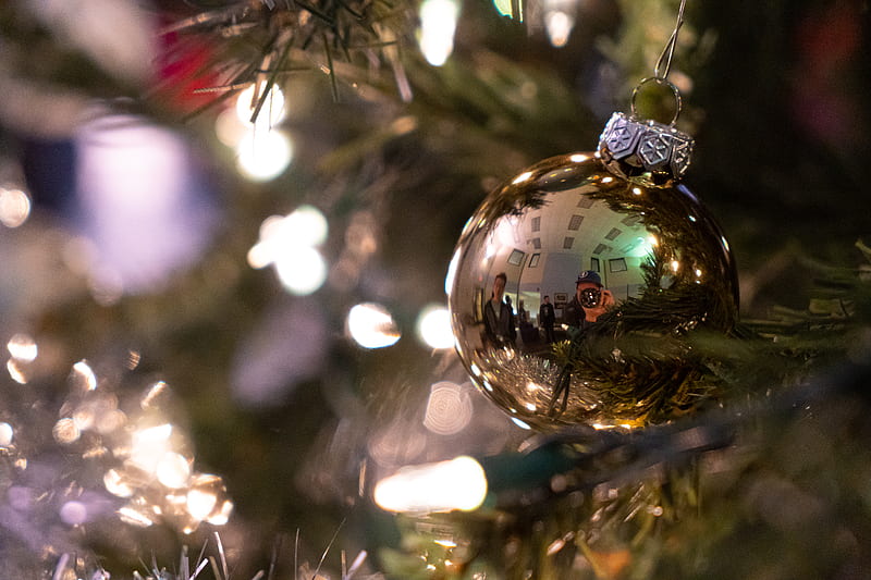 1920x1080px, 1080P free download | yellow Christmas bauble, HD ...