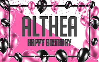 100+ HD Happy Birthday Althea Cake Images And Shayari