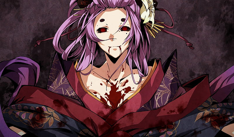 Bloody Eyes, death, girl, anime, blood, HD wallpaper | Peakpx