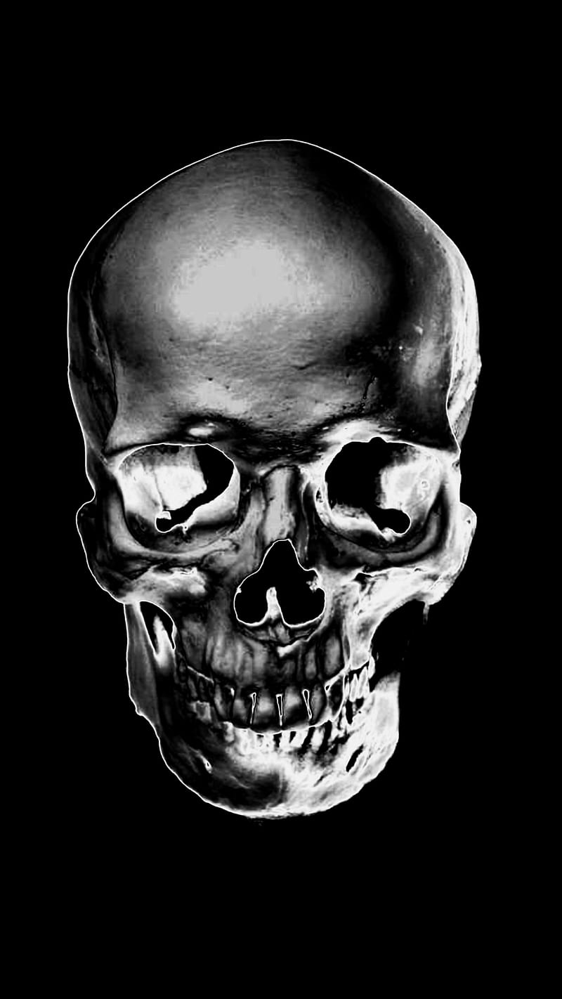 Skull, black n white, cool, dark, skulls, HD mobile wallpaper | Peakpx