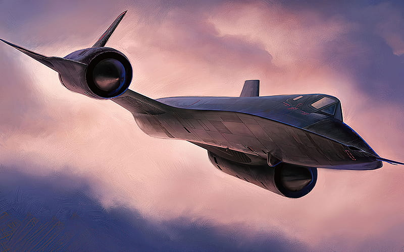 Lockheed SR-71 Blackbird, strategic reconnaissance aircraft, SR-71, United States Air Force, USAF, american military aircraft, HD wallpaper