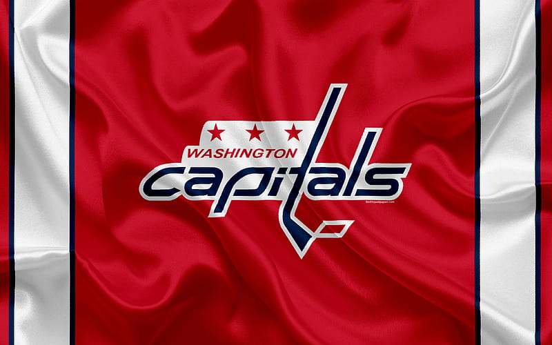 Washington Capitals, hockey club, NHL, emblem, logo, National Hockey League, hockey, Washington, USA, Metropolitan Division, HD wallpaper
