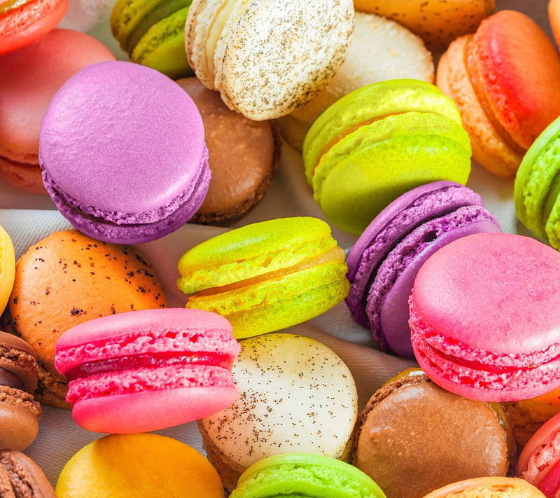 French Macaroon, bright, colorful, stunning, sweets, HD wallpaper