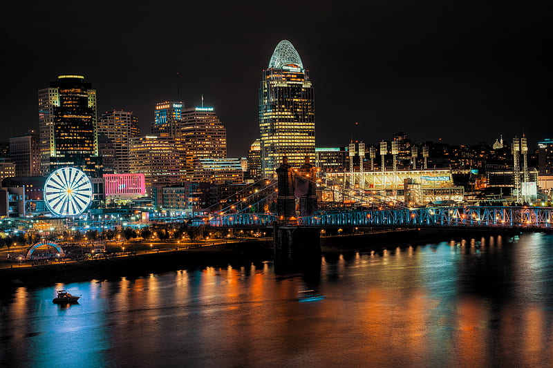 Cincinnati , Cincinnati Stock &, Cincinnati Skyline, HD wallpaper