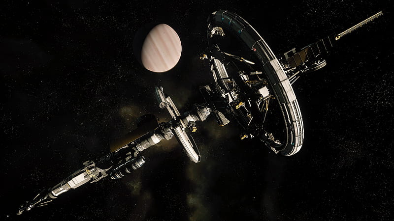Video Game, Star Citizen, Planet, Space Station, HD wallpaper